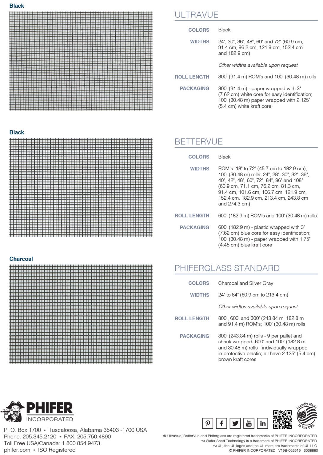 Insect Screen Standard – 100′ Roll – Alumaline